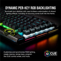 Corsair K100 RGB Gaming Keyboard – Optical-Mechanical, OPX Switches