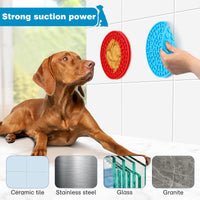 Dog Lick Mat 2-Pack – Suction Slow Feeder for Bath & Grooming