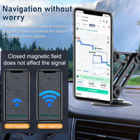 360° Magnetic Car Phone Holder – Strong Suction & Foldable