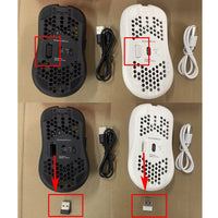 Wireless RGB Gaming Mouse – 2.4G Rechargeable Ergonomic Mouse with 6 Buttons & Adjustable DPI