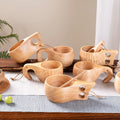 A Generation of Logo Rubber Wood Cup Household Milk Cup Wooden Cup Wooden Cup Japanese Wooden Cup with Mouth Cup