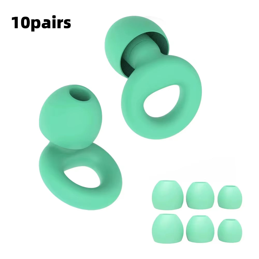 Premium Silicone Earplugs — Waterproof Noise Cancelling Ear Plugs for Sleeping, Swimming, Snoring & Travel