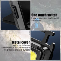 Mini USB Rechargeable COB Keychain Flashlight