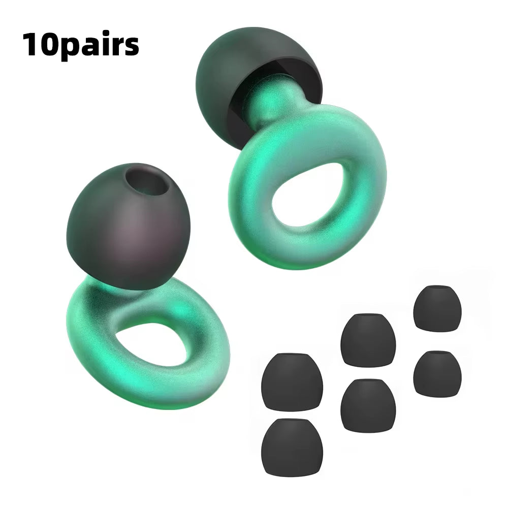 Premium Silicone Earplugs — Waterproof Noise Cancelling Ear Plugs for Sleeping, Swimming, Snoring & Travel