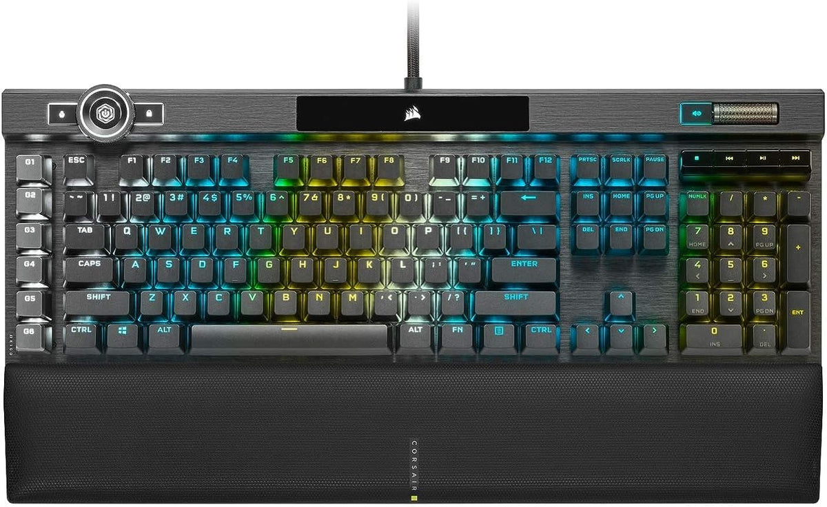 Corsair K100 RGB Gaming Keyboard – Optical-Mechanical, OPX Switches