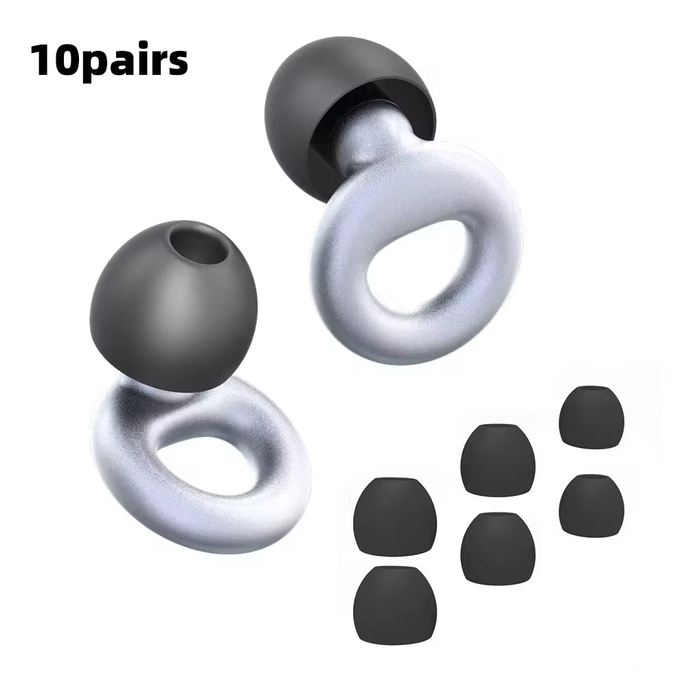 Premium Silicone Earplugs — Waterproof Noise Cancelling Ear Plugs for Sleeping, Swimming, Snoring & Travel