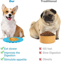 Dog Lick Mat 2-Pack – Suction Slow Feeder for Bath & Grooming