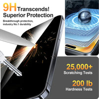 One Fish [2-Pack] Screen Protector for Iphone 17 Pro Max / 17 Pro, Samsung & Google | Privacy Protection, Polarized Eye Care, Scratch-Resistant, Easy Install