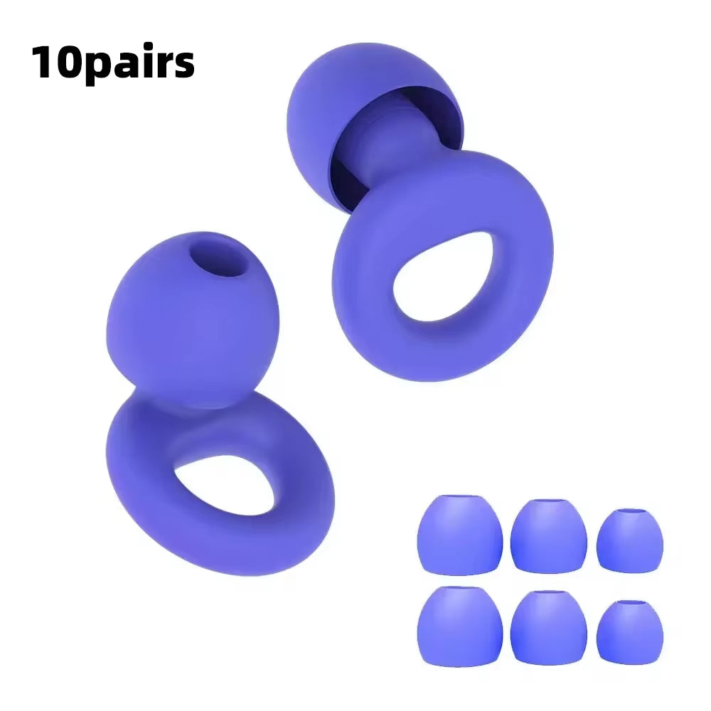 Premium Silicone Earplugs — Waterproof Noise Cancelling Ear Plugs for Sleeping, Swimming, Snoring & Travel