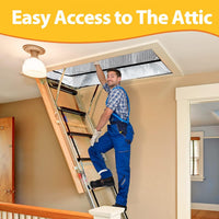 Attic Door Insulation Cover – R15.5 Aluminum Foil Attic Stair Insulator, Fireproof Zipper Tent, 25" x 54" x 11"