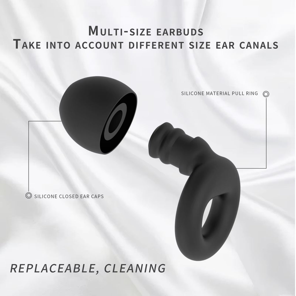 Premium Silicone Earplugs — Waterproof Noise Cancelling Ear Plugs for Sleeping, Swimming, Snoring & Travel