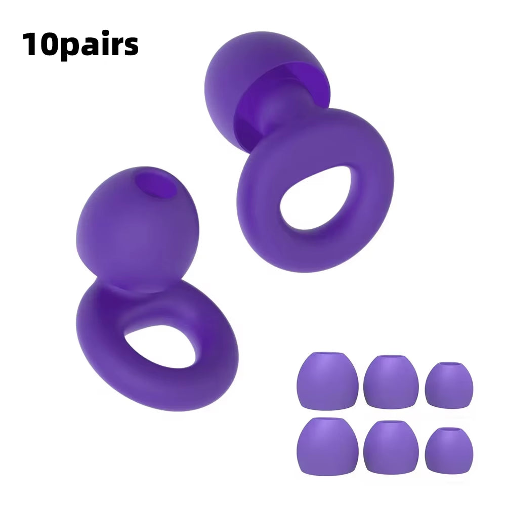 Premium Silicone Earplugs — Waterproof Noise Cancelling Ear Plugs for Sleeping, Swimming, Snoring & Travel