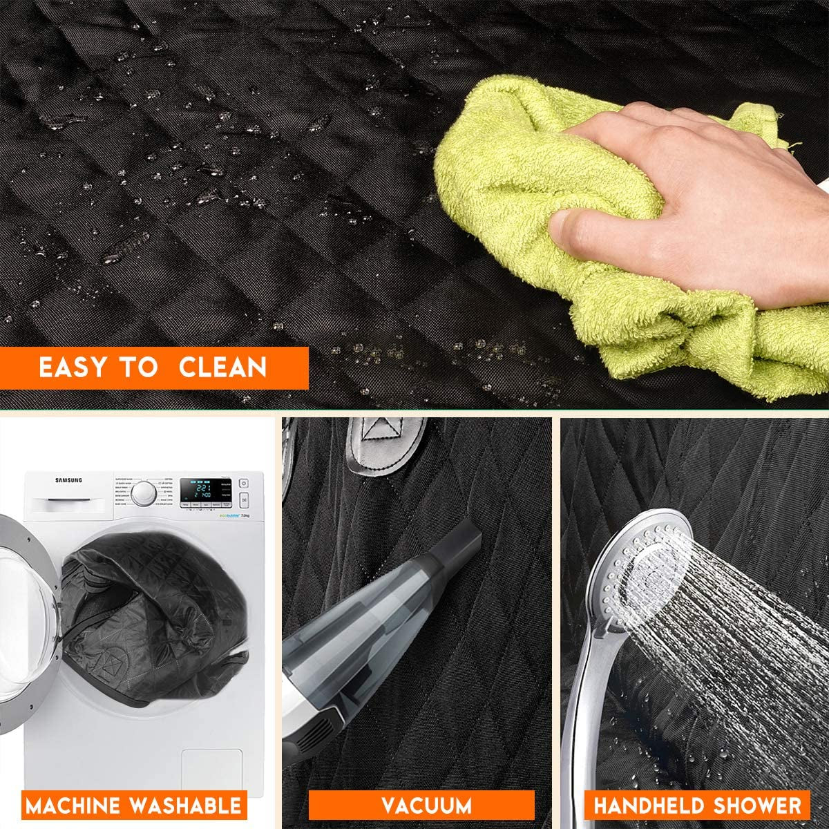 Dog Car Seat Cover, Back Seat Cover for Dogs Pet Car Seat Protector Waterproof Rear Seat Cover Durable Car Seat Cover