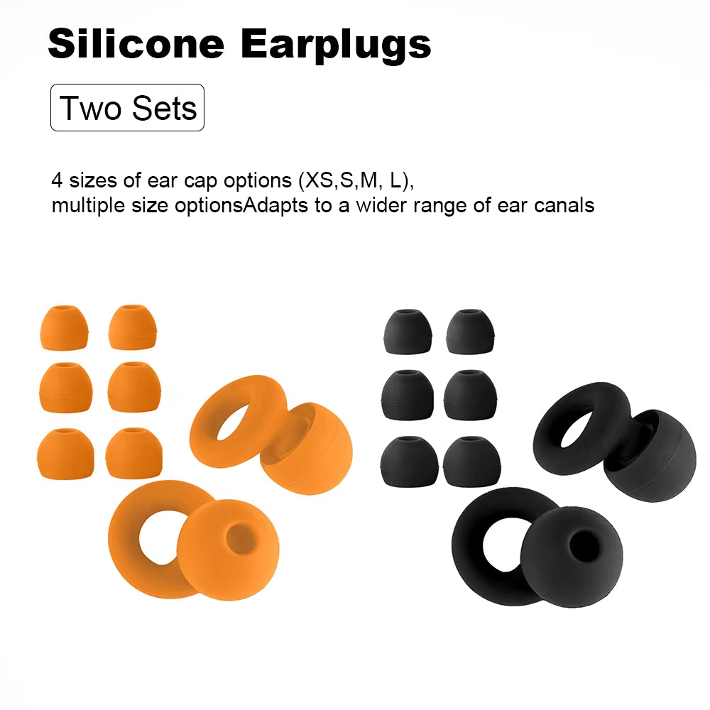 Premium Silicone Earplugs — Waterproof Noise Cancelling Ear Plugs for Sleeping, Swimming, Snoring & Travel