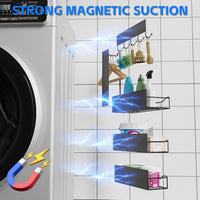 Magnetic Spice Rack – 5-Pack Fridge Organizer, No Drill