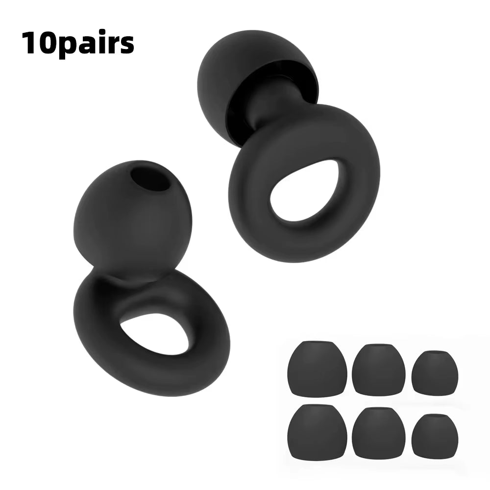 Premium Silicone Earplugs — Waterproof Noise Cancelling Ear Plugs for Sleeping, Swimming, Snoring & Travel