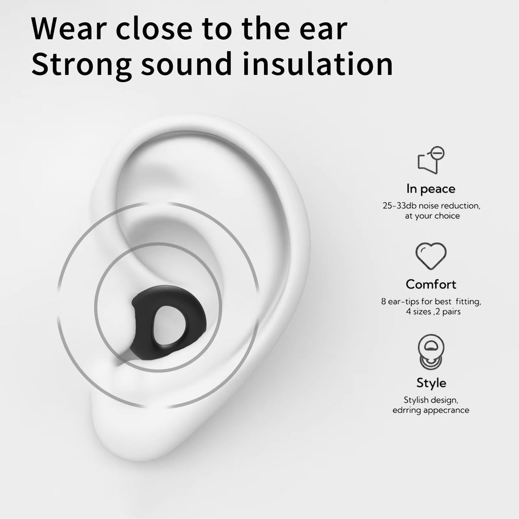 Premium Silicone Earplugs — Waterproof Noise Cancelling Ear Plugs for Sleeping, Swimming, Snoring & Travel