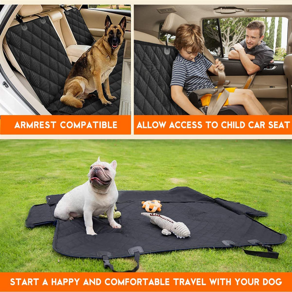 Dog Car Seat Cover, Back Seat Cover for Dogs Pet Car Seat Protector Waterproof Rear Seat Cover Durable Car Seat Cover