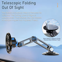 360° Magnetic Car Phone Holder – Strong Suction & Foldable