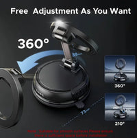 Magnetic Car Phone Holder – 360° Adjustable Foldable Suction Mount for iPhone & Android