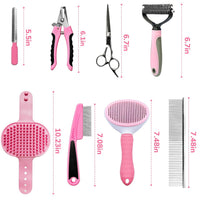 Pet Grooming Kit – 9PC Brush & Deshedding Set for Dogs & Cats