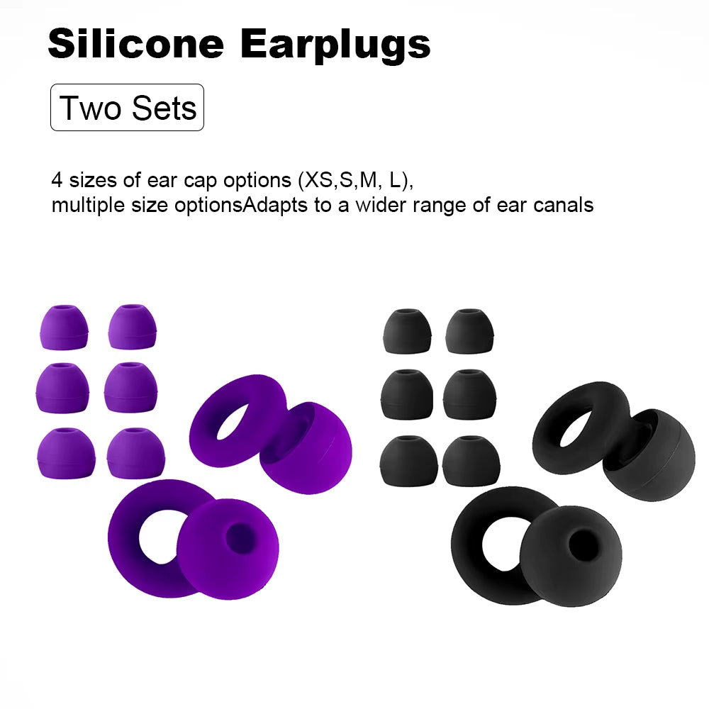 Premium Silicone Earplugs — Waterproof Noise Cancelling Ear Plugs for Sleeping, Swimming, Snoring & Travel
