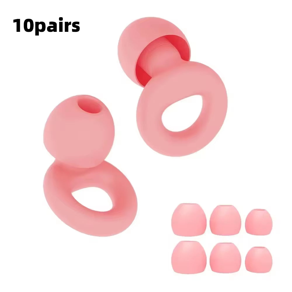 Premium Silicone Earplugs — Waterproof Noise Cancelling Ear Plugs for Sleeping, Swimming, Snoring & Travel