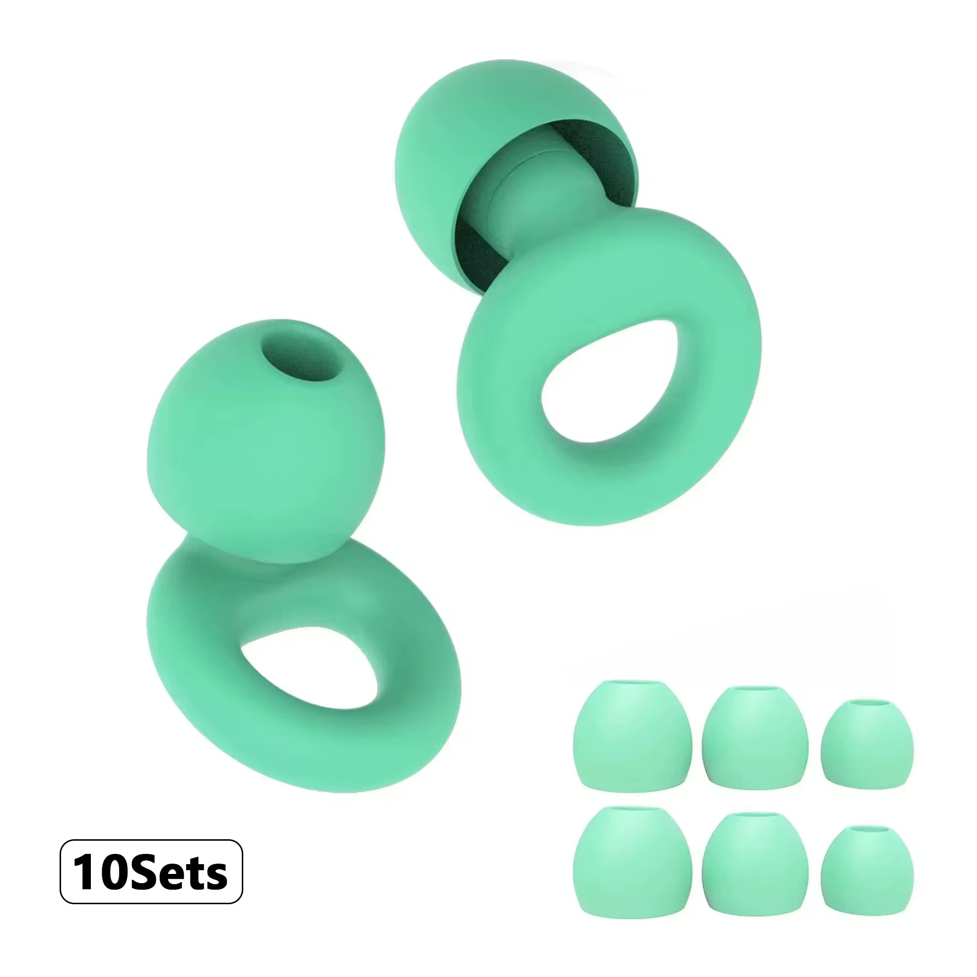 Premium Silicone Earplugs — Waterproof Noise Cancelling Ear Plugs for Sleeping, Swimming, Snoring & Travel