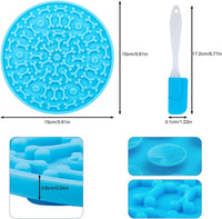 Dog Lick Mat 2-Pack – Suction Slow Feeder for Bath & Grooming