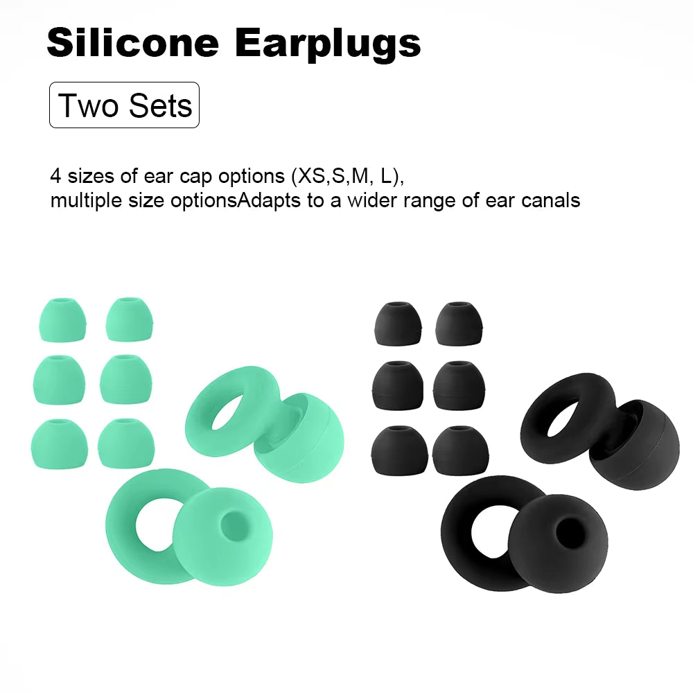 Premium Silicone Earplugs — Waterproof Noise Cancelling Ear Plugs for Sleeping, Swimming, Snoring & Travel
