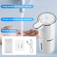 Touchless Soap Dispenser – 2-Pack, USB Rechargeable