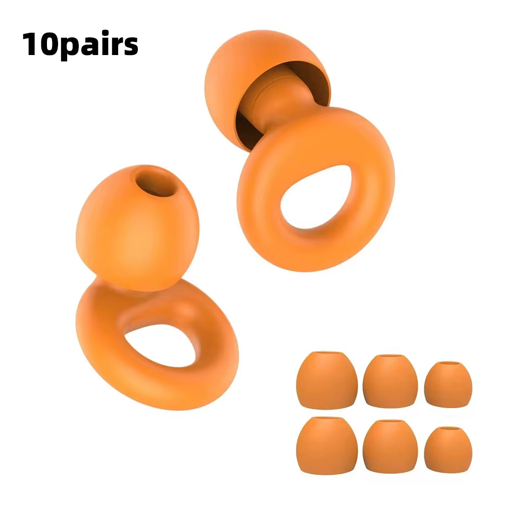 Premium Silicone Earplugs — Waterproof Noise Cancelling Ear Plugs for Sleeping, Swimming, Snoring & Travel