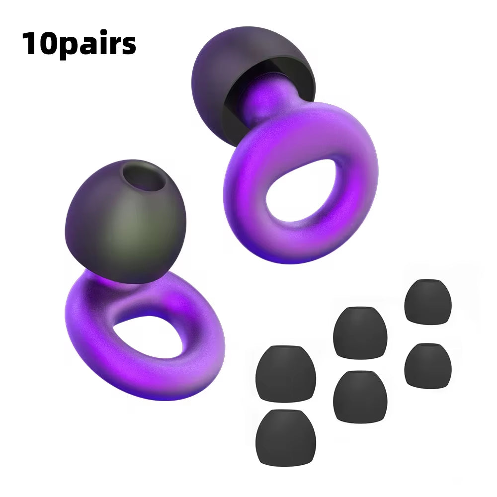 Premium Silicone Earplugs — Waterproof Noise Cancelling Ear Plugs for Sleeping, Swimming, Snoring & Travel